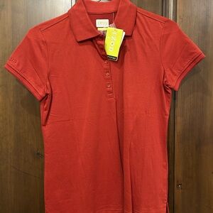 Izod Women's Button Down Red Shirt
